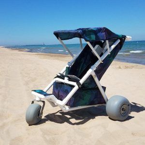 Beach stroller with additional options